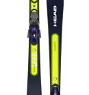 Head - Shape e-V8 SW ski m. PRW 11 bindinger - Dark Blue/Yellow - 2023/24