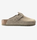Birkenstock - Boston Lukket Ruskindssandaler - Unisex - Faded Khaki - Smal