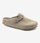 Birkenstock - Boston Lukket Ruskindssandaler (smal model) - Unisex - Faded Khaki