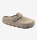 Birkenstock - Boston Lukket Ruskindssandaler - Unisex - Faded Khaki - Smal
