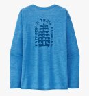 Patagonia - Women's Capilene Cool Daily Graphic UV T-Shirt - Dame - Tree Trotter/Vessel Blue X-Dye