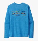 Patagonia - Men's Capilene Cool Daily Graphic UV T-shirt - Herre - Vessel Blue