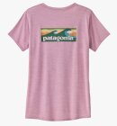 Patagonia - Women's Capilene Cool Daily Graphic UV T-Shirt - Dame - Milkweed Mauve