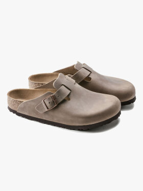 Birkenstock - Boston Leoi Lukket Læderandal - Unisex - Tabacco Brown