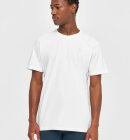 KnowledgeCotton Apparel - Men's Loke Badge T-shirt - Herre - Hvid