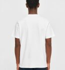 KnowledgeCotton Apparel - Men's Loke Badge T-shirt - Herre - Hvid