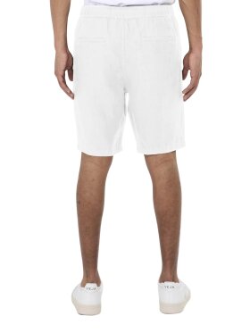 KnowledgeCotton Apparel - Men's Loose Hør Shorts - Herre - Bright White