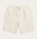 KnowledgeCotton Apparel - Men's Loose Hør Shorts - Herre - Light feather gray