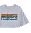 Patagonia - Men's Boardshort Logo Pocket Responsibili T-shirt - Herre - White