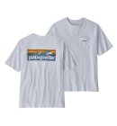 Patagonia - Men's Boardshort Logo Pocket Responsibili T-shirt - Herre - White