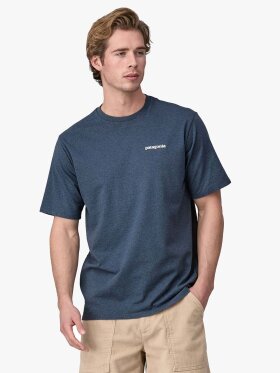 Patagonia - Men's P-6 Logo Responsibili T-shirt - Herre - Utility Blue