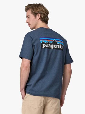 Patagonia - Men's P-6 Logo Responsibili T-shirt - Herre - Utility Blue