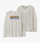 Patagonia - Women's LS Capilene Cool Daily Graphic UV T-shirt - Dame - Boardlogo White
