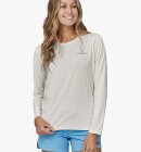 Patagonia - Women's LS Capilene Cool Daily Graphic UV T-shirt - Dame - Boardlogo White