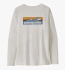 Patagonia - Women's LS Capilene Cool Daily Graphic UV T-shirt - Dame - Boardlogo White