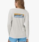 Patagonia - Women's LS Capilene Cool Daily Graphic UV T-shirt - Dame - Boardlogo White