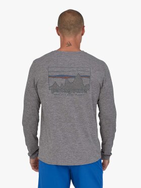 Patagonia - Men's Capilene Cool Daily Graphic UV T-shirt - Herre - Skyline Feather Grey