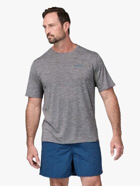 Patagonia - Men's Capilene Cool Daily Graphic UV T-shirt - Herre - Boardlogo Grey