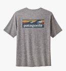 Patagonia - Men's Capilene Cool Daily Graphic UV T-shirt - Herre - Boardlogo Grey