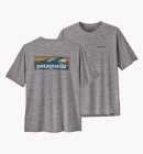 Patagonia - Men's Capilene Cool Daily Graphic UV T-shirt - Herre - Boardlogo Grey