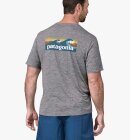 Patagonia - Men's Capilene Cool Daily Graphic UV T-shirt - Herre - Boardlogo Grey