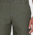 KnowledgeCotton Apparel - Men's Regular Hør Shorts - Herre - Burned Olive