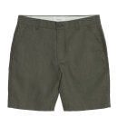 KnowledgeCotton Apparel - Men's Regular Hør Shorts - Herre - Burned Olive