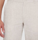 KnowledgeCotton Apparel - Men's Regular Hør Shorts - Herre - Light Feather Gray