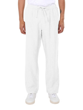 KnowledgeCotton Apparel - Men's Fig Loose Hør Pants - Herre - Bright White