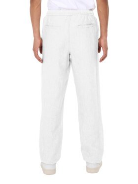 KnowledgeCotton Apparel - Men's Fig Loose Hør Pants - Herre - Bright White