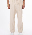 KnowledgeCotton Apparel - Men's Fig Loose Hør Pants - Herre - Light Feather Gray