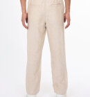 KnowledgeCotton Apparel - Men's Fig Loose Hør Pants - Herre - Light Feather Gray