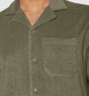 KnowledgeCotton Apparel - Men's Terry Short Sleeve Shirt - Herre - Burned Olive