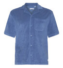 KnowledgeCotton Apparel - Men's Terry Short Sleeve Shirt - Herre - Moonlight Blue