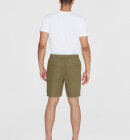 KnowledgeCotton Apparel - Men's Fig Loose Poplin Shorts - Herre - Burned Olive