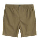 KnowledgeCotton Apparel - Men's Fig Loose Poplin Shorts - Herre - Burned Olive