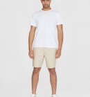 KnowledgeCotton Apparel - Men's Fig Loose Poplin Shorts - Herre - Light Feather Gray