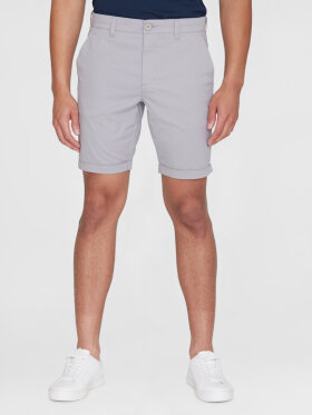 KnowledgeCotton Apparel - Men's Chuck Regular Chino Poplin Shorts - Herre - Alloy (Grå)