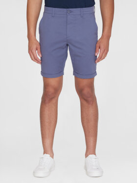 KnowledgeCotton Apparel - Men's Chuck Regular Chino Poplin Shorts - Herre - Vintage Indigo