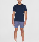 KnowledgeCotton Apparel - Men's Chuck Regular Chino Poplin Shorts - Herre - Vintage Indigo