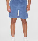 KnowledgeCotton Apparel - Men's Fig Loose Terry Shorts - Herre - Moonlight Blue