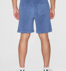 KnowledgeCotton Apparel - Men's Fig Loose Terry Shorts - Herre - Moonlight Blue