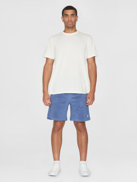 KnowledgeCotton Apparel - Men's Fig Loose Terry Shorts - Herre - Moonlight Blue