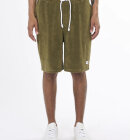 KnowledgeCotton Apparel - Men's Fig Loose Terry Shorts - Herre - Burned Olive