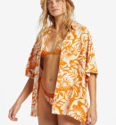 Billabong - Women's On Vacation Short Sleeve Skjorte - Dame - Dried Mango
