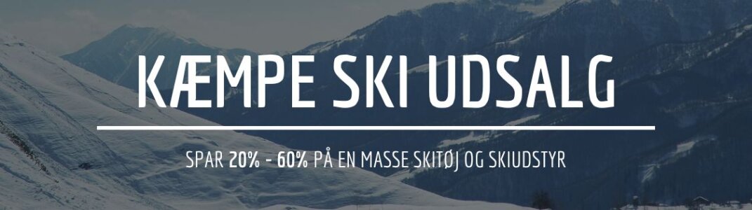 Skitøj- og udstyr på tilbud