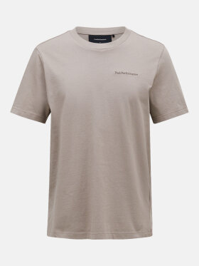 Peak Performance - Men's Small Logo T-shirt - Herre - Avid Beige