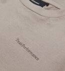 Peak Performance - Men's Small Logo T-shirt - Herre - Avid Beige