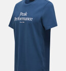 Peak Performance - Men's Original Logo T-shirt - Herre - Blue Steel