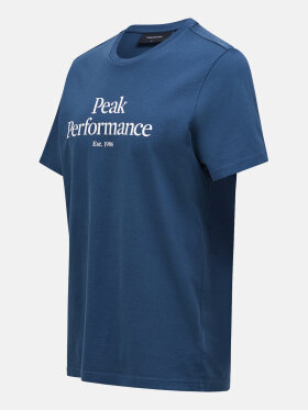 Peak Performance - Men's Original Logo T-shirt - Herre - Blue Steel